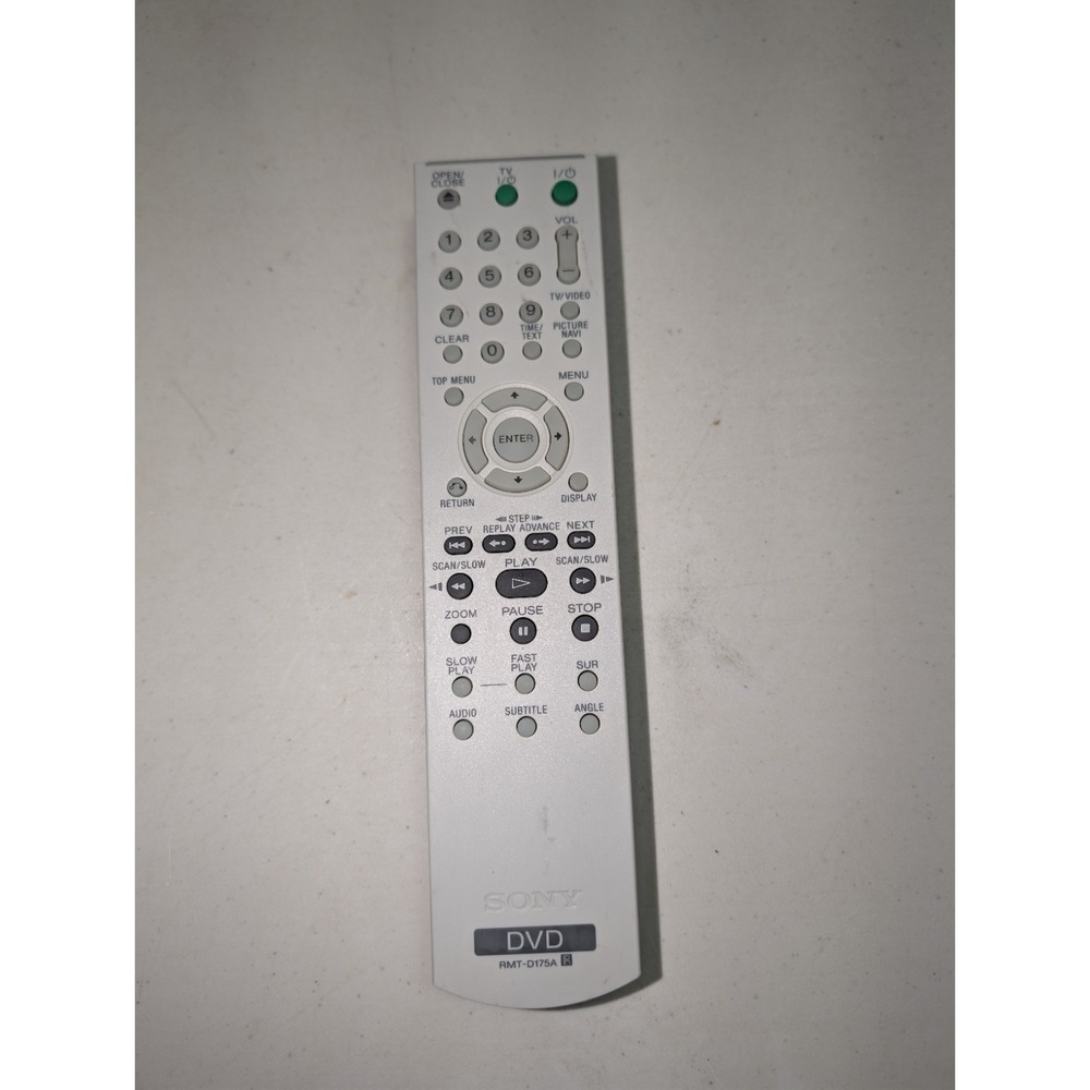 Sony RMT-D175A DVD Player Remote Control OEM Genuine - Tested & Working‎